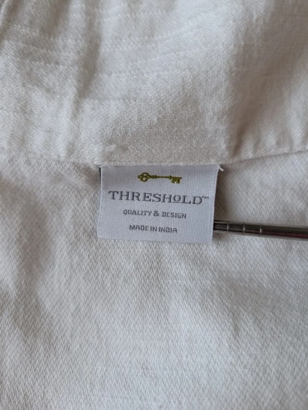 Threshold Target Leaf Gray Yellow Cream Curtain Rod 100% Cotton Size 78